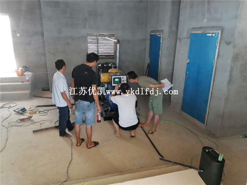 2020年7月25日，120KW濰柴雷納交付廣西某安置房備用電源使用